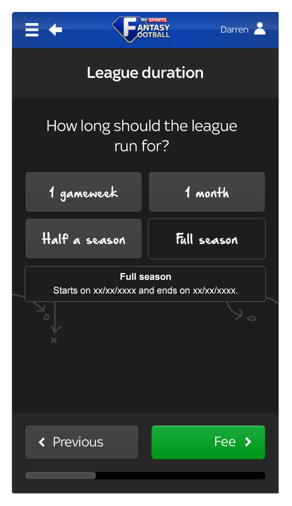 Fantasy Football League Duration